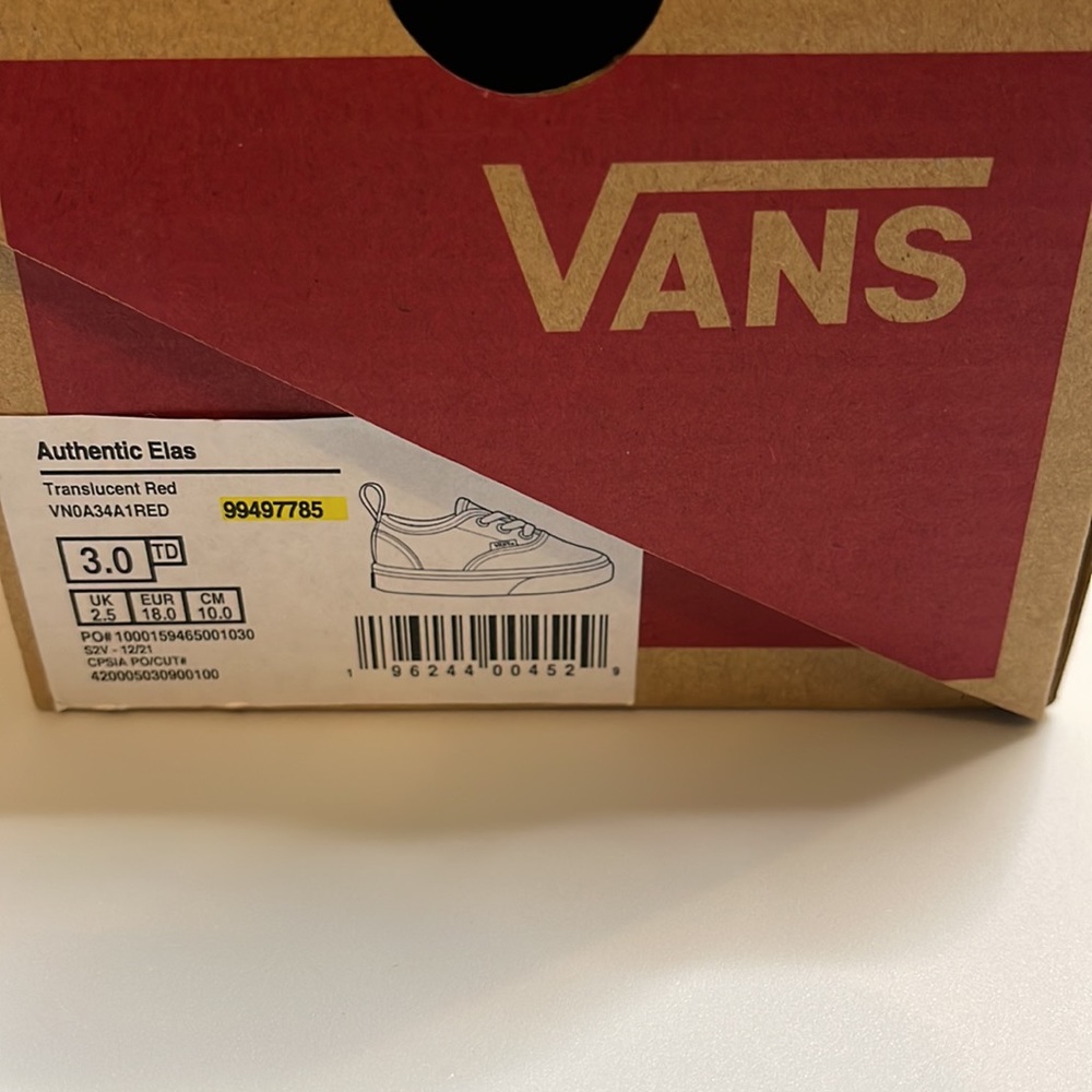 Translucent red vans - Picture 3 of 3